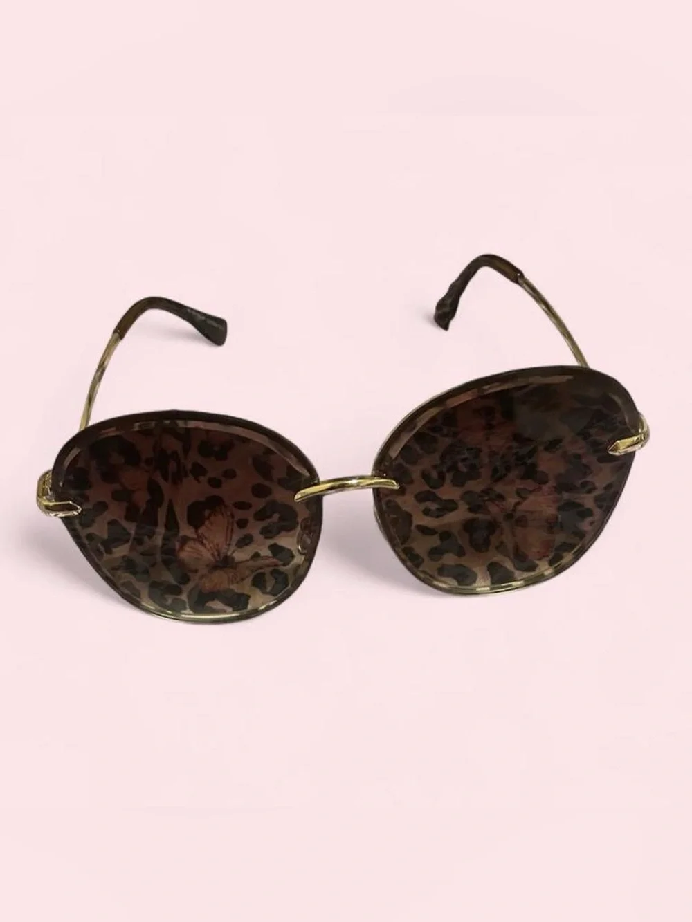 Round Gradient Brown Women’s Sunglasses - Unbranded